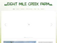 Tablet Screenshot of eightmilecreekfarm.com